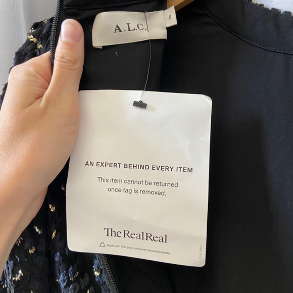 A.L.C. • Jane Metallic Velvet Burnout Mini Dress - Picture 14 of 16